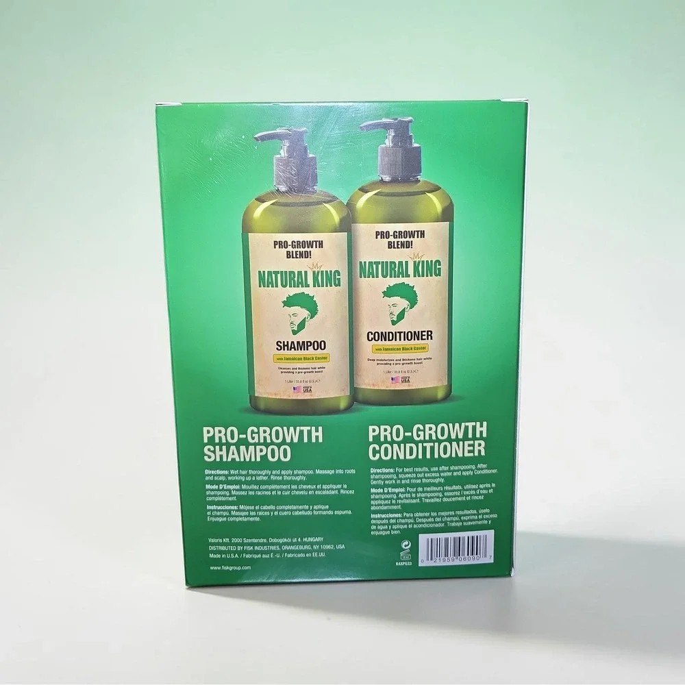 Natural‎ King Pro-Growth Shampoo Conditioner 2-Pack Jamaican Black Castor Oil